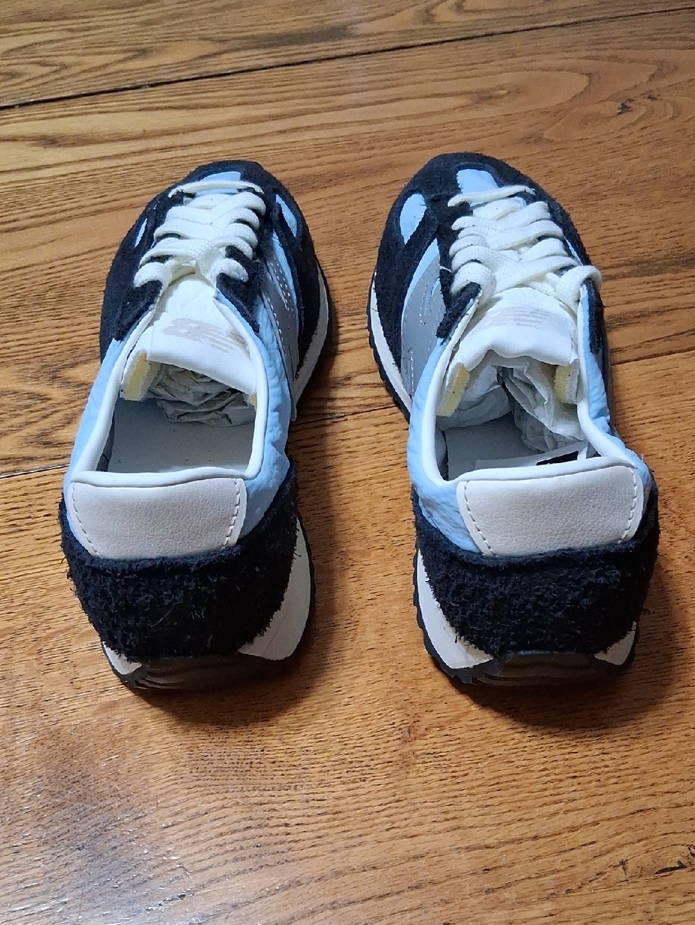 NEW BALANCE US Women 6 SPRUCE UNISEX 4.5 Ice Blue  Sneakers Black Grey NEW 471 - Picture 3 of 8